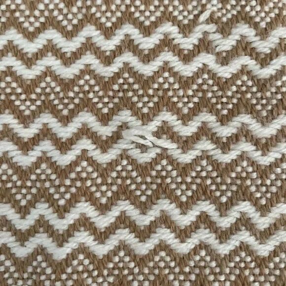 Alpasur White Cream Abstract Tinsel Alpaca Women’s Scarf One Size #1011 - Picture 6 of 11